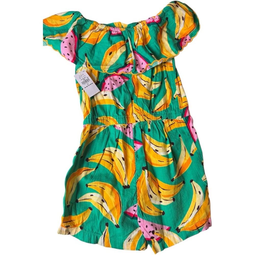 Old Navy Summer Seasonal Toddler Beach Tropical Printed Romper Sz 3T NWT